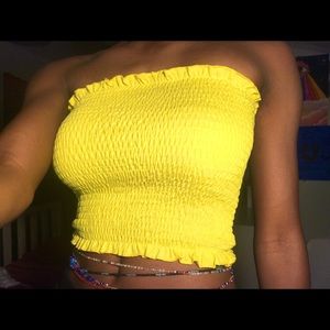 Yellow Tube Top